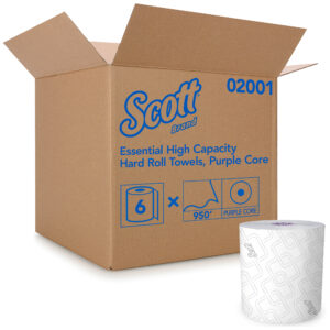 Scott Essential Hard Roll Towels White High Capacity 8" x 950'