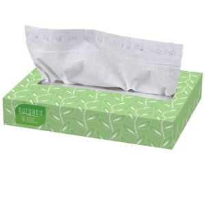 Surpass Facial Tissue White 8.0" x 8.3" Flat Box