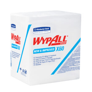 WypAll X60 Wipers White 12.5" x 12" 1/4 Fold
