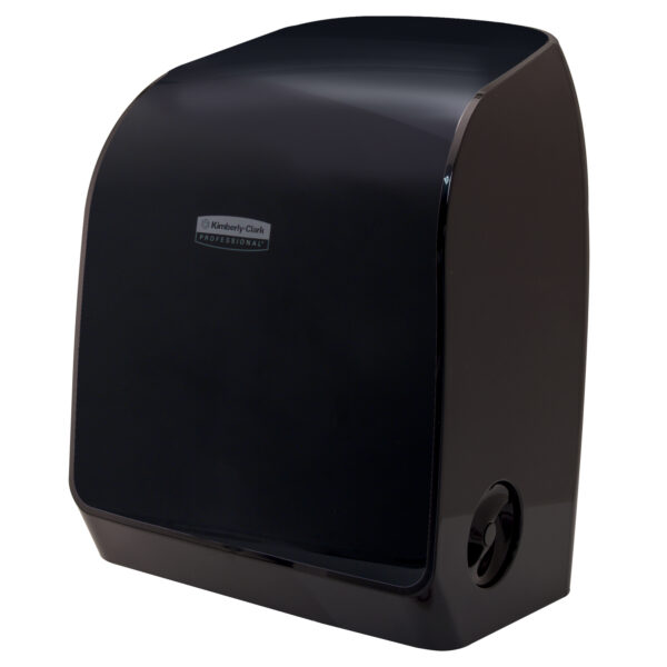 MOD Manual Roll Towel Dispenser Blue Core, Black