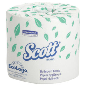 SCOTT Standard Roll Bath Tissue White 1 Ply 4.1" x 4" 1210 Sheets