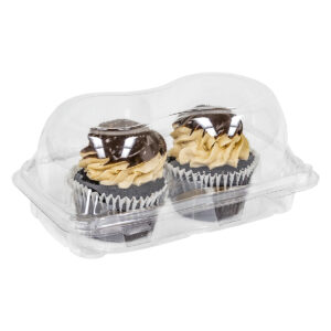 2ct PET Plastic Cupcake Container Jumbo