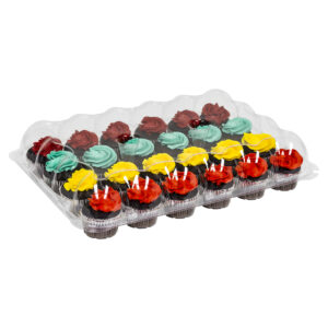 24ct PET Plastic Cupcake Container 18" x 12.5" x 3.7"