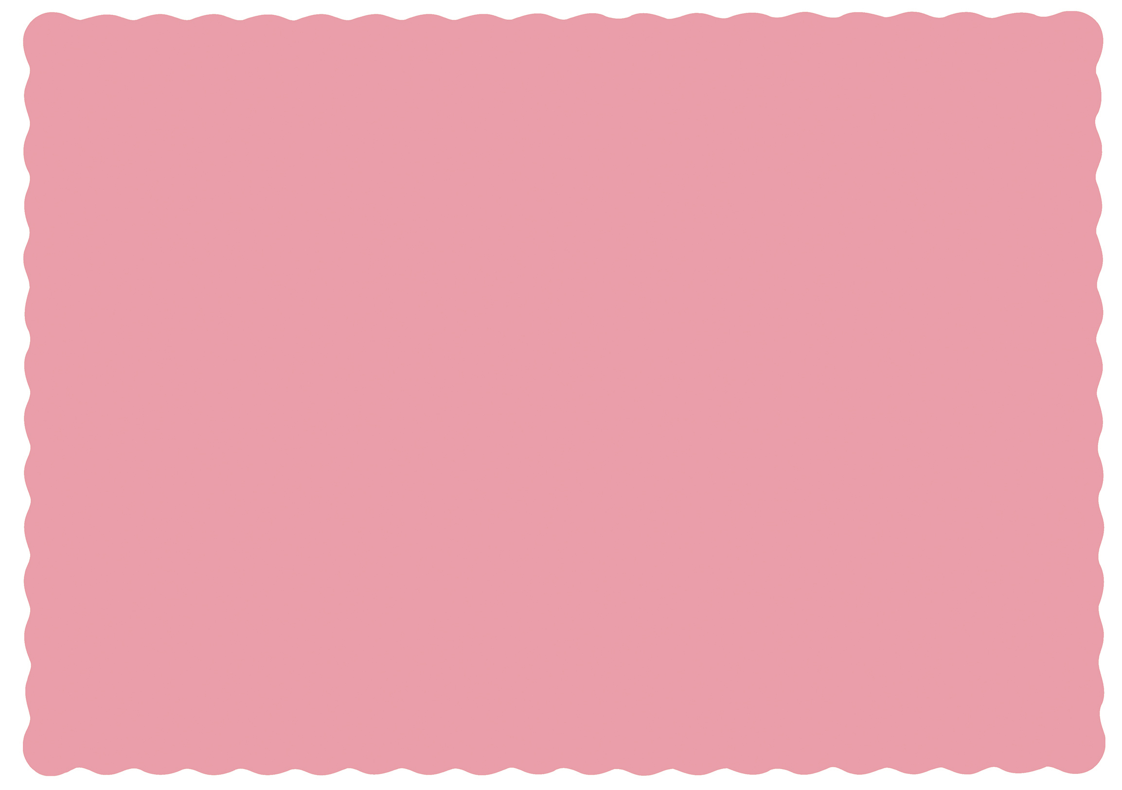 Scallop Edge Linen Emboss Placemat Dusty Rose Economy, 9.5" X 13.5"