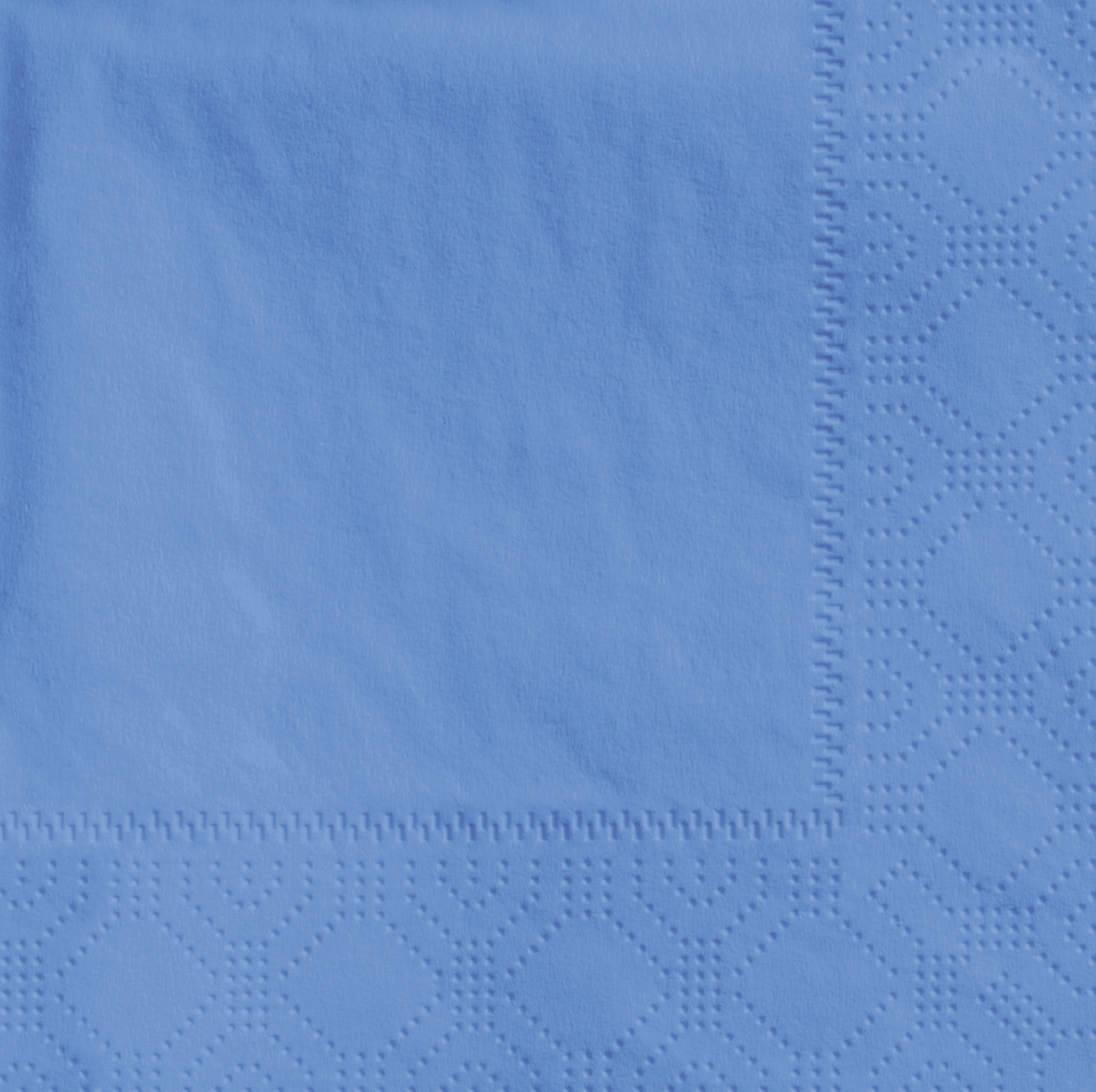 9.5" X 9.5" Marina Blue Bev. Napkin 2-Ply, 1/4 Fold, Regal Emboss