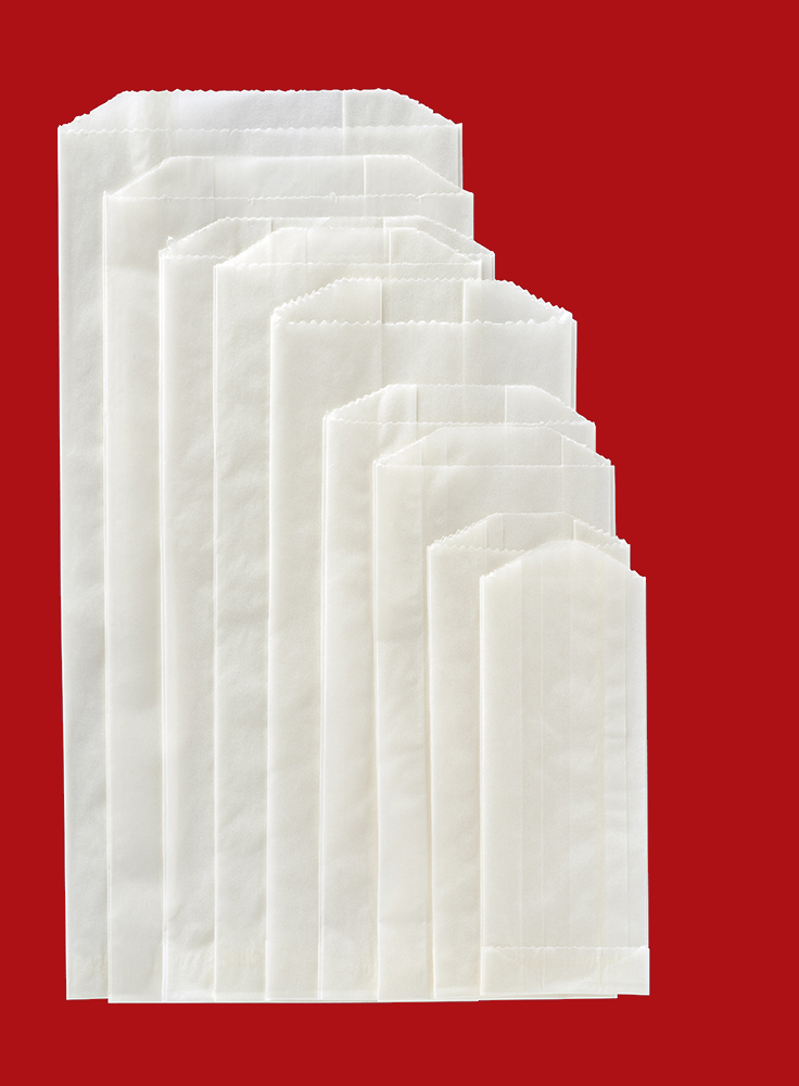 Glassine Bag 3" x 1 3/4" x 6 3/4"   1/2 Lb