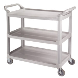 Bussing Cart Gray 40 x 20 x 38 3 Shelf