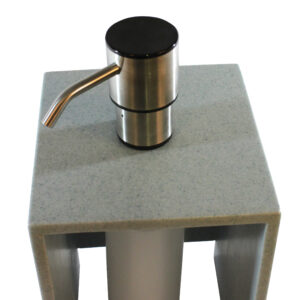 Bulk Foaming Soap Dispenser 4" Spout Counter Mount  Silver