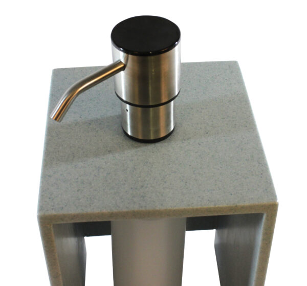 Bulk Foaming Soap Dispenser 4" Spout Counter Mount  Silver