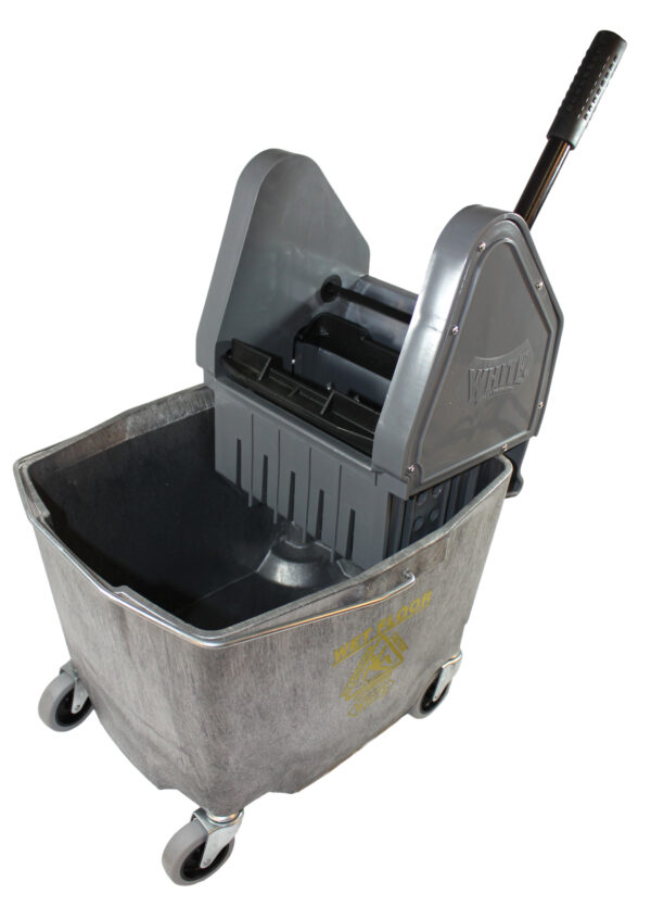 Downpress Mop Bucket Combo 35 Qt  Gray      Down Press Wringer