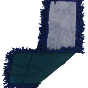 Fringe Dry / Dust Mop Microfiber Pads 24" x 5" Gray/Green