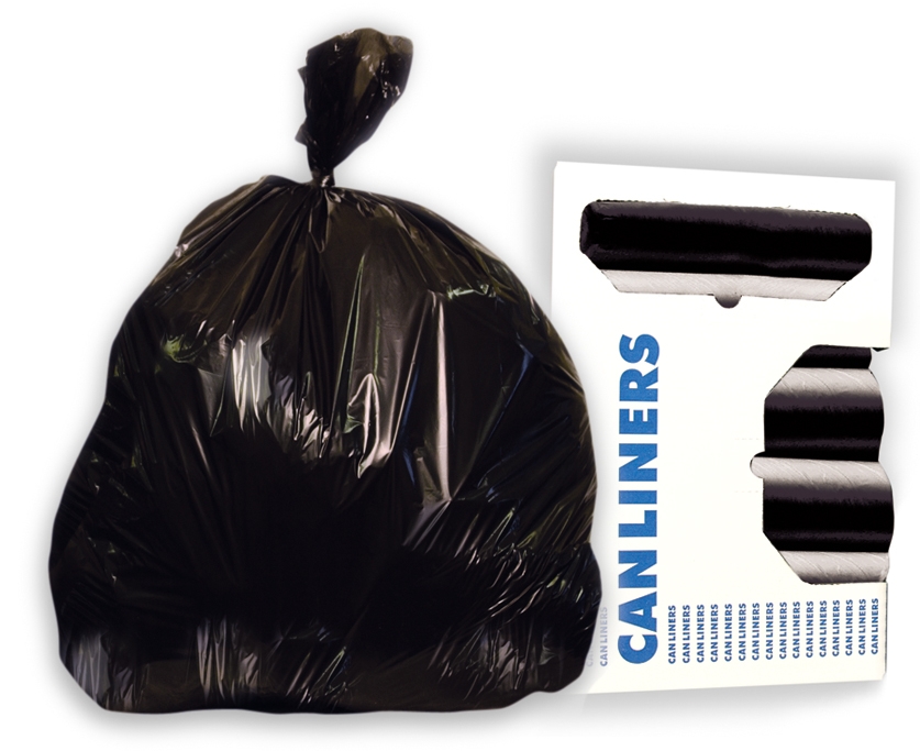 43x47 Repro Black 2.00 Mil Coreless Roll Can Liners 56 Gallon