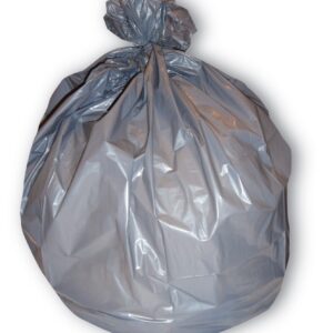 50X48 LLDPE Gray 1.60 Mil Flat Pack Can Liners 65 Gallon