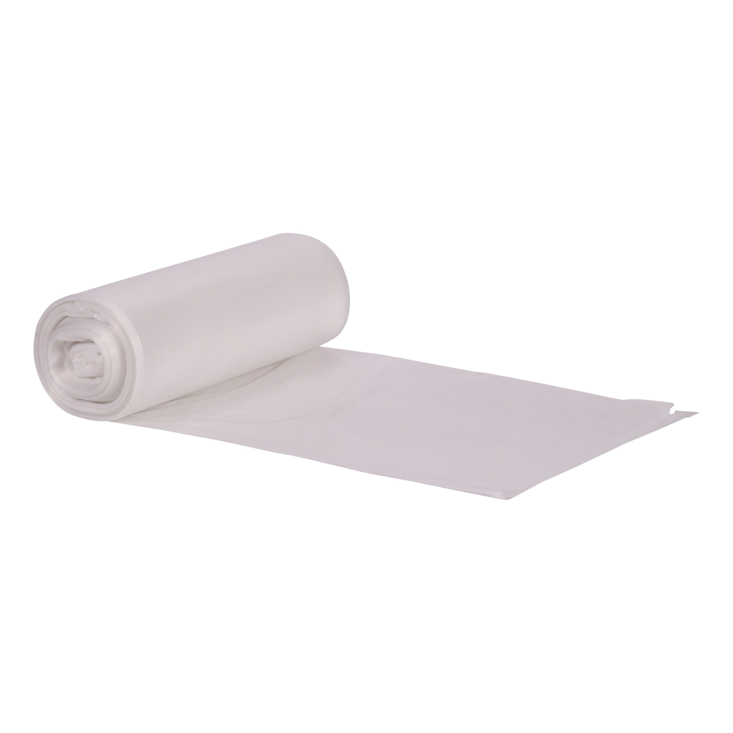 24X32 LLDPE Clear 0.70 Mil Coreless Roll Can Liners 12-16 Gal