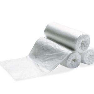 38X58 LLDPE Clear 1.50 Mil Coreless Roll Can Liners 60 Gallon