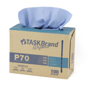 TaskBrand P70 Hydrospun Wipers Blue, 9" X 16.75"