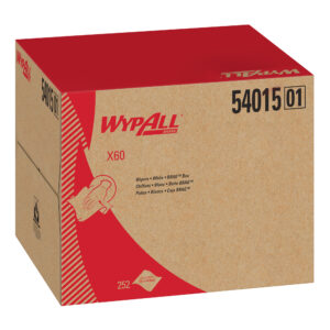 WypAll X60 Extended Use Wipers White Brag Box 11.1" x 16.8"