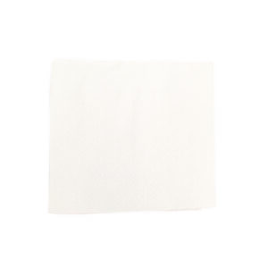 16" X 16" Dinner Napkin White 1-Ply 1 / 4 Fold