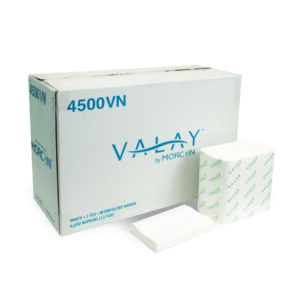 6.3" X 8.85" Valay Napkin White 2-Ply