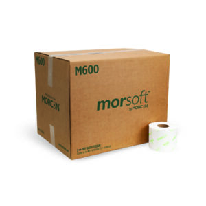 2" Core White Bath Tissue 3.9" X 4" 2-Ply 600 Sheets