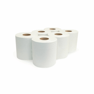 7.5" Center Pull Towel White 1-Ply 3" Core 600 Sheets