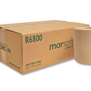 8" Universal Hardwound Roll Towel Kraft 1-Ply 2" Core 800'