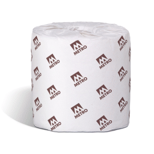 Metro White Bath Tissue 4.2" X 3.8" 2-Ply 500 Sheets