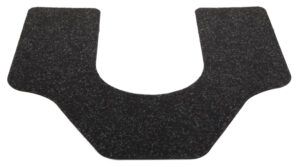Health Gards Premium Commode Mat Black, 27" x 25" Antimicrobial