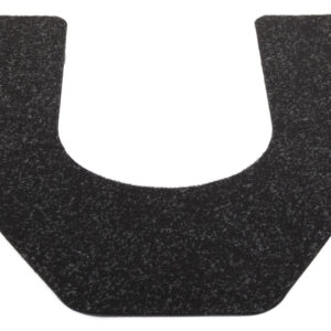 Health Gards Premium Commode Mat Black, 27" x 25" Antimicrobial