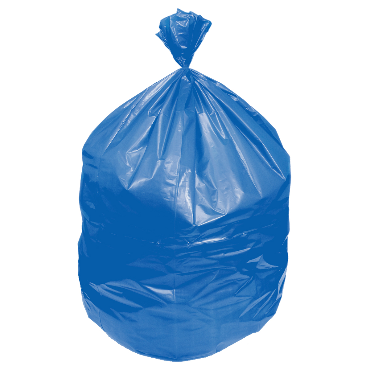30X43, HDPE, Blue, 14 Mic Coreless Roll, 20-30 Gallon