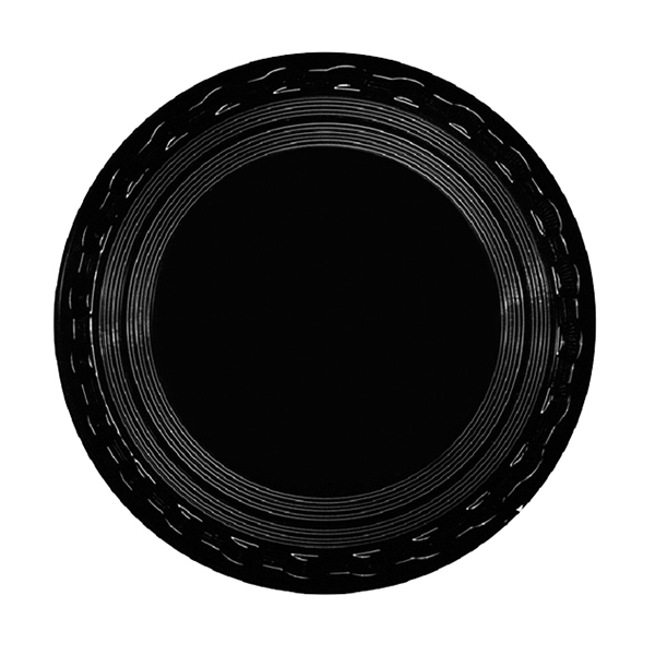 16" Round Serving Tray Black