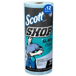 Scott Glass Towels Blue, 90 sheets / roll