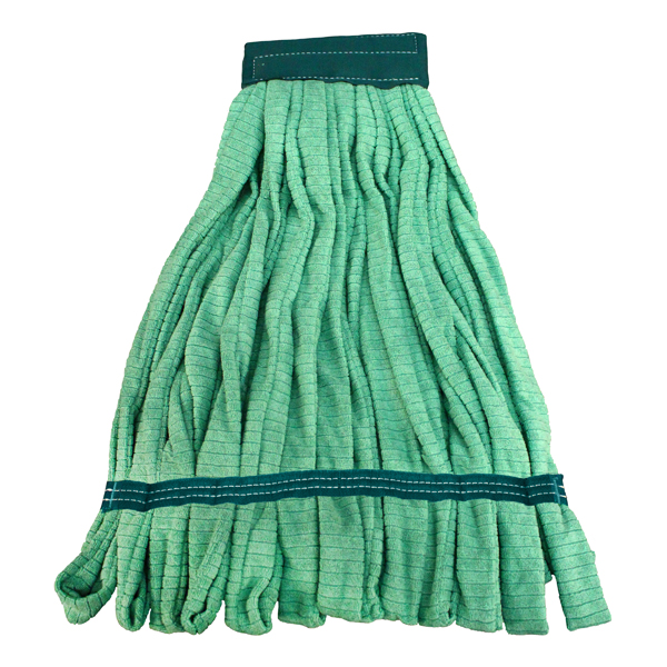 Microfiber Tube Wet Mop Large Green Canvas Headband