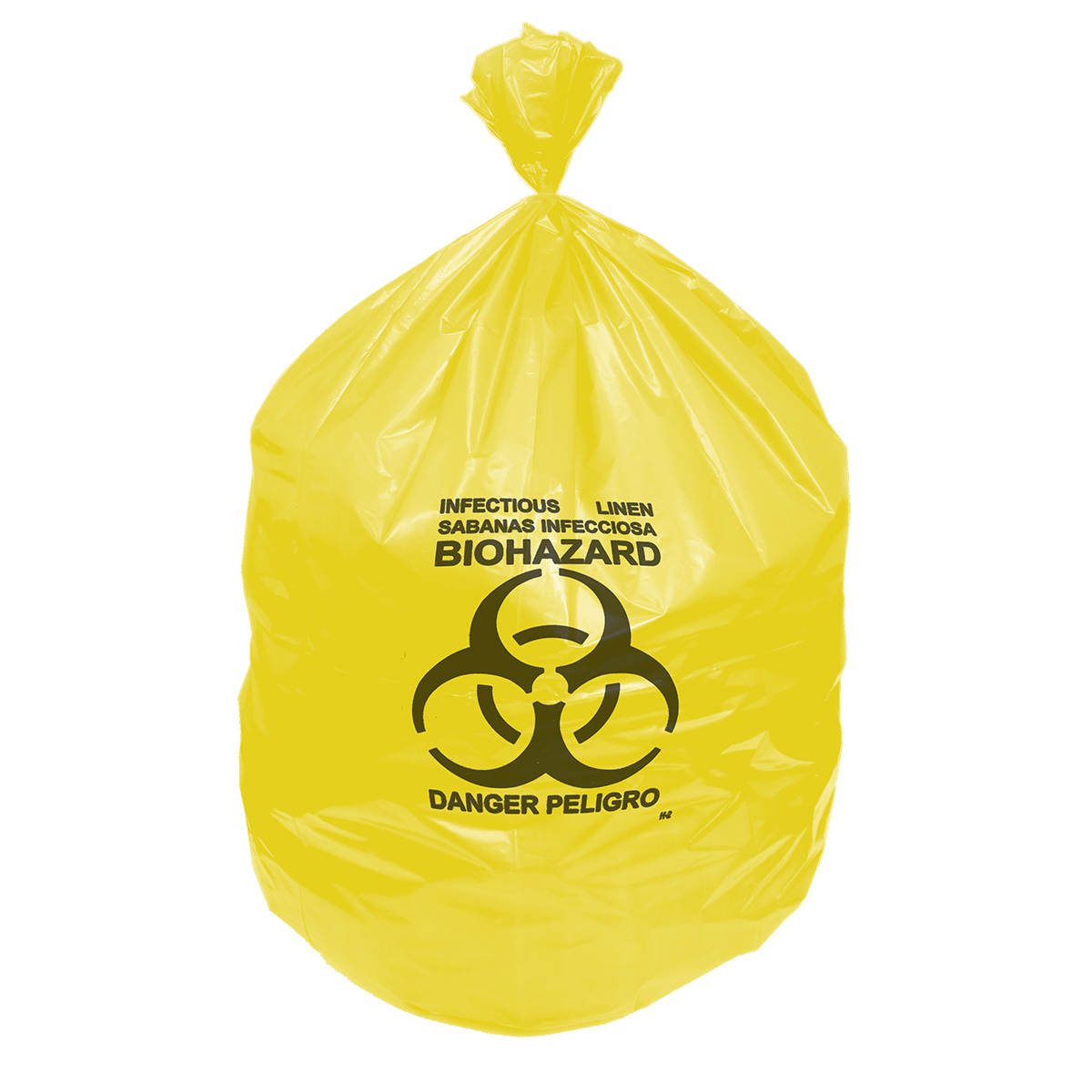 37x50 Healthcare Yellow 1.30 Mil Indiv. Folded Can Liners 44 Gallon