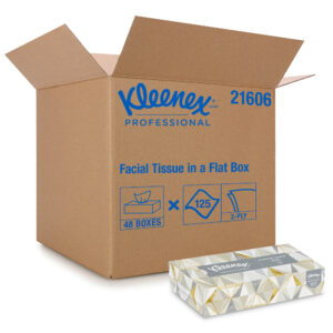 Kleenex Facial Tissue White 8.3" x 7.8" Flat Box