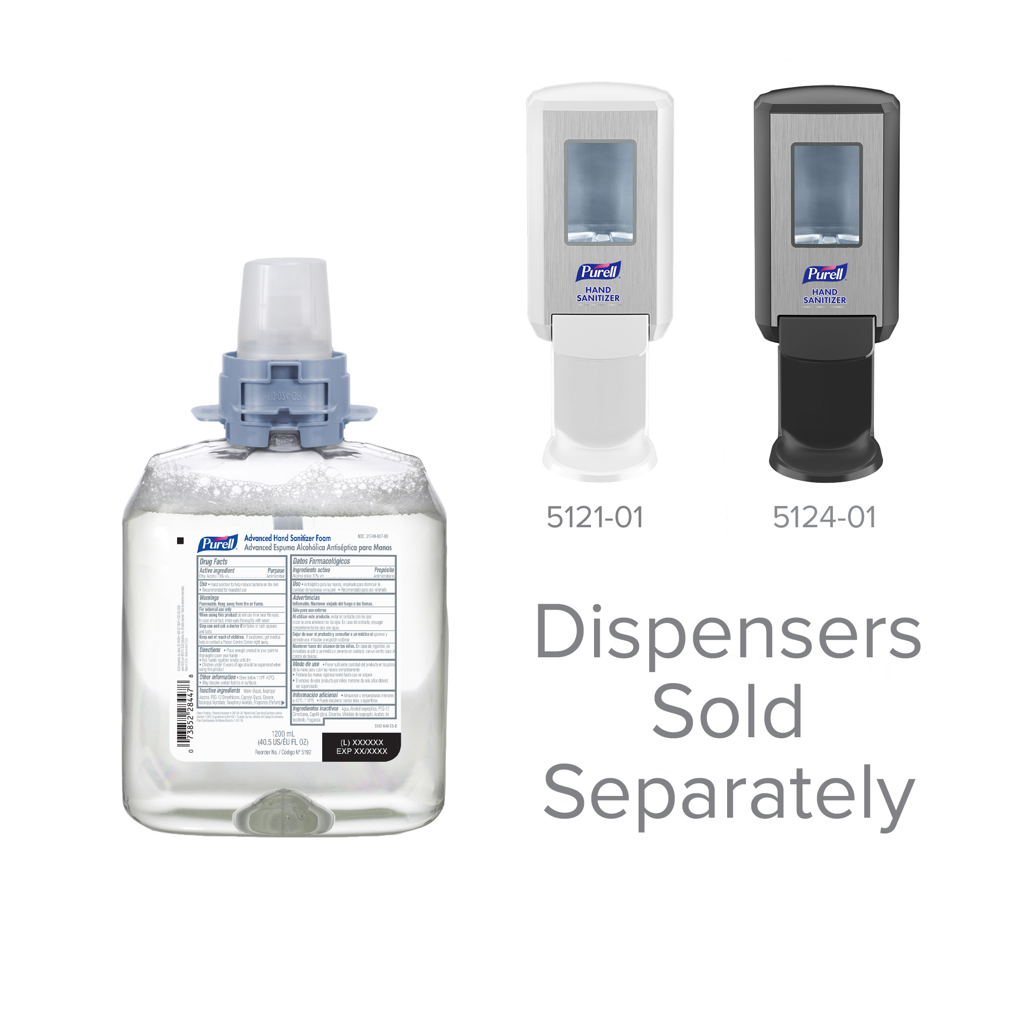 Purell Adv. Hand Sanitizer Foam 1200 mL, Refills