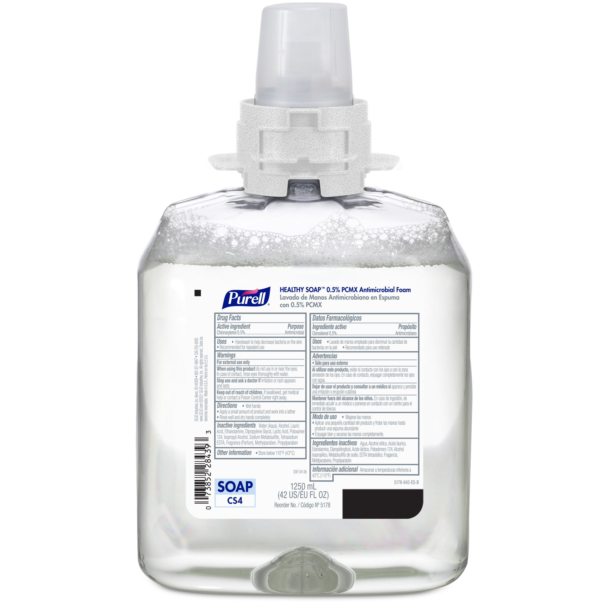 Purell Healthcare Foam Soap Antimicrobial, 1250 mL
