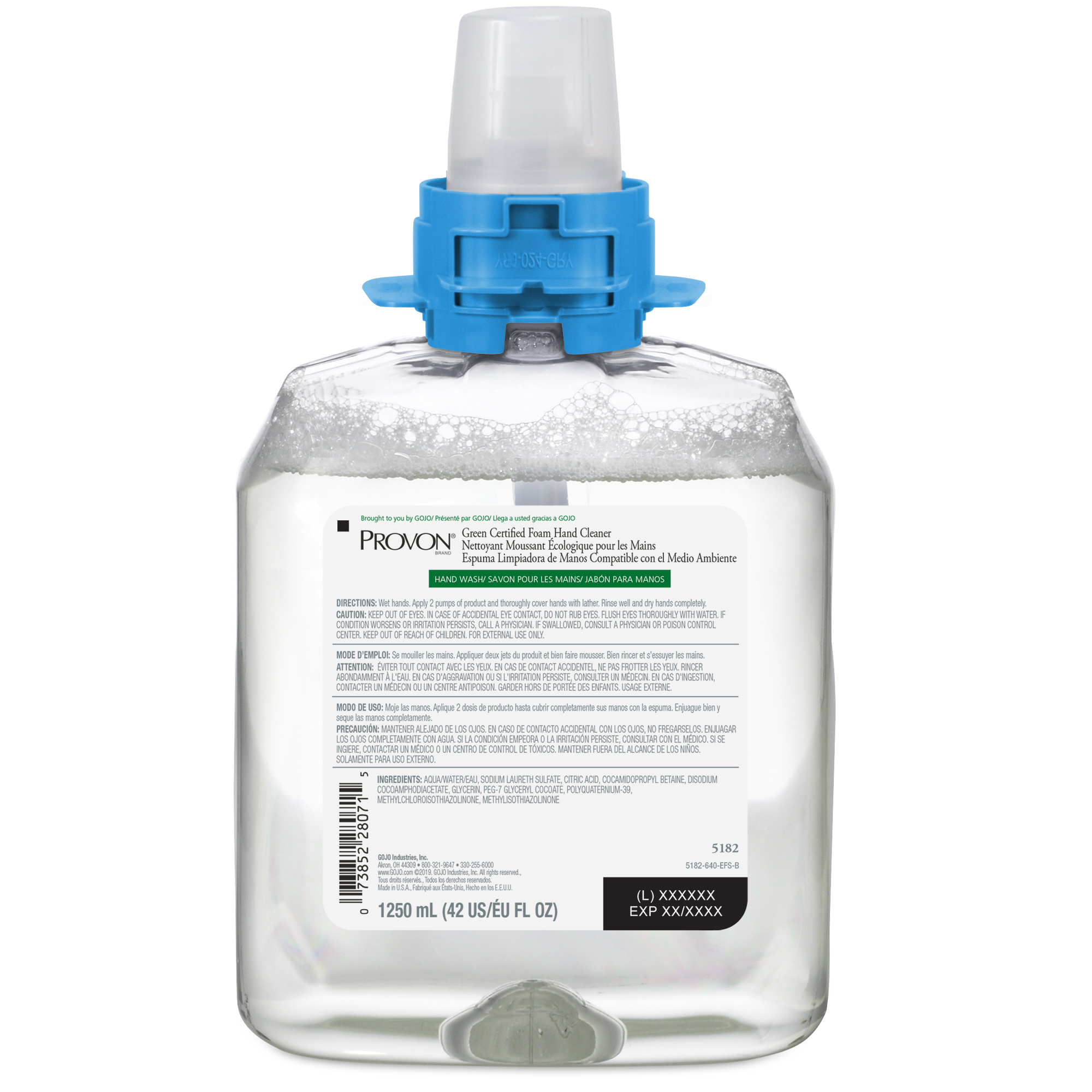 Provon Foam Hand Cleaner Green Certified, 1.25 Liters