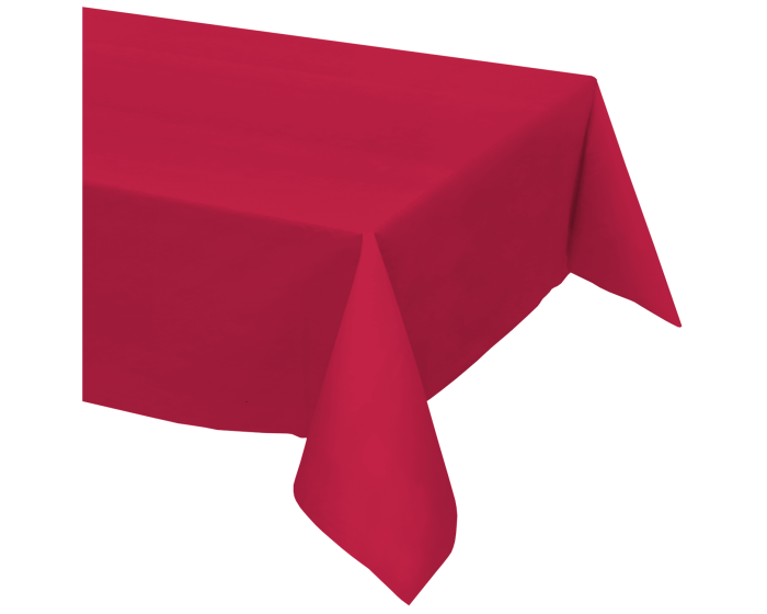 Plastic Tablecloths 54" x 108", Red