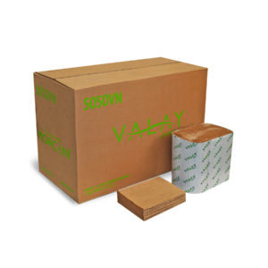 6.3" x 8.85" Valay Napkin Kraft, 1-Ply, Interfolded
