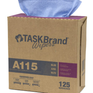 TaskBrand A115 Wipers Dispenser Interfold, Creped, 9" x 16.75"