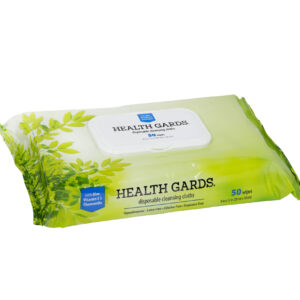 Health Gards Adult Wipe Unscented, 8" x 12", White