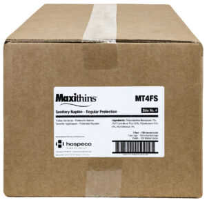 Maxithins Maxi Pads Regular Absorbency, #4 Box