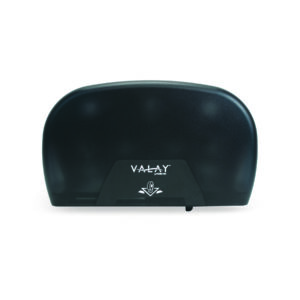 Valay Tissue Dispenser Transparent Black 13.55 x 5.4 x 8.5