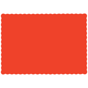 Solid Color Placemats 10" x 14", Bittersweet