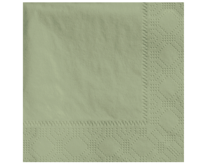 Solid Color Beverage Napkins 4.75", Soft Sage