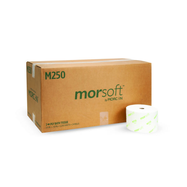 Morsoft Bath Tissue White 2-Ply 3.9"x3.75" 1250 Sheets