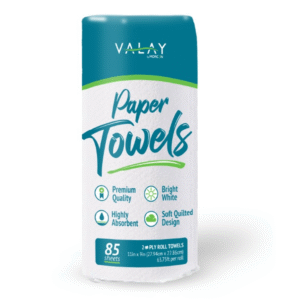 TAD Premium Roll Towel 1-Ply, White, 8" x 600'