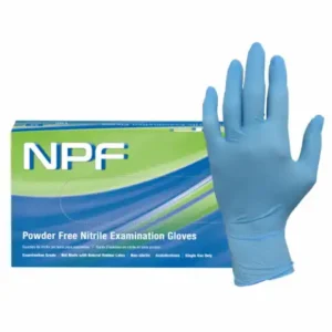 ProWorks Nitrile Exam Gloves Blue Powder Free XX-Large 5 Mil