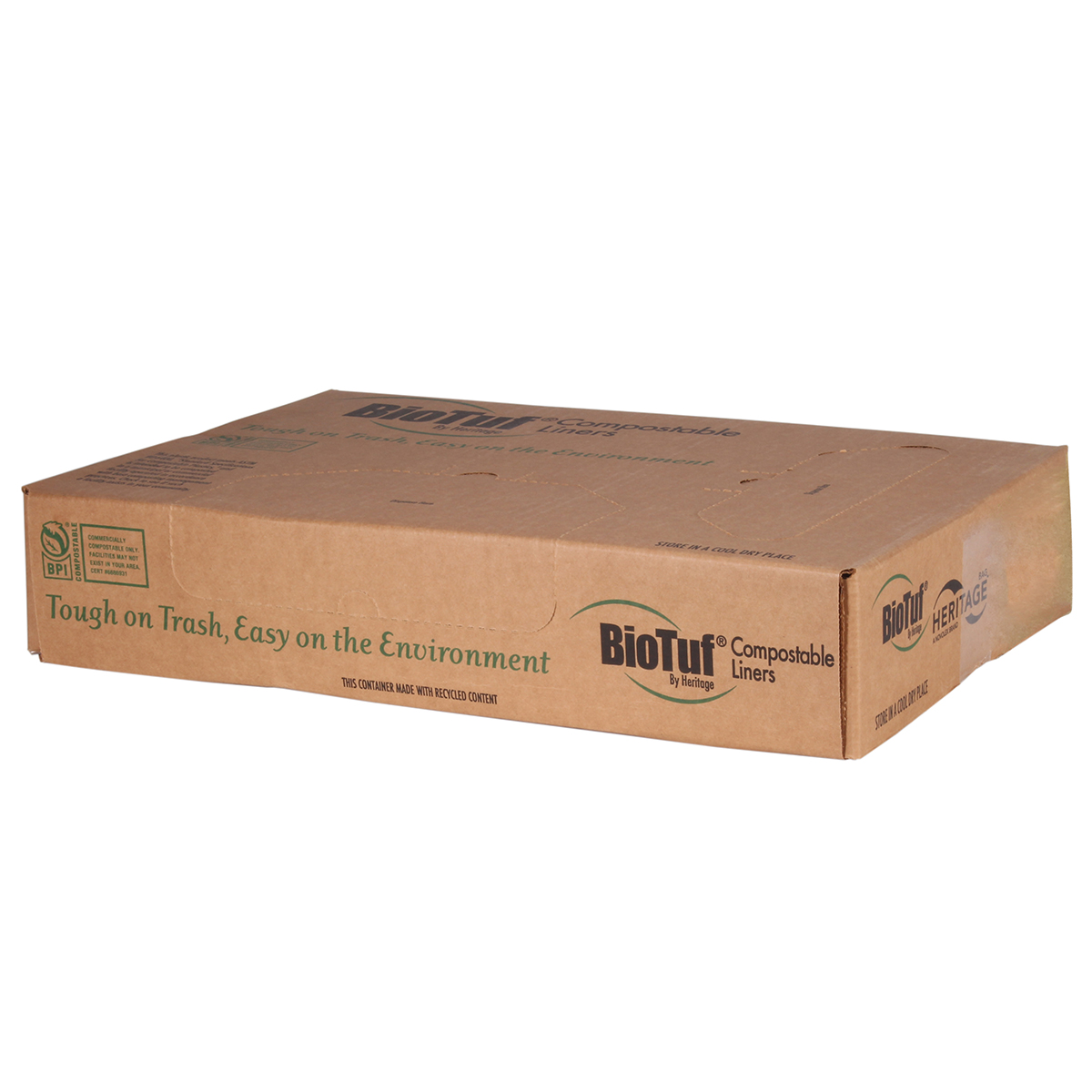 34x48 Green .88 Mil Coreless Roll Can Liners 32 Gallon